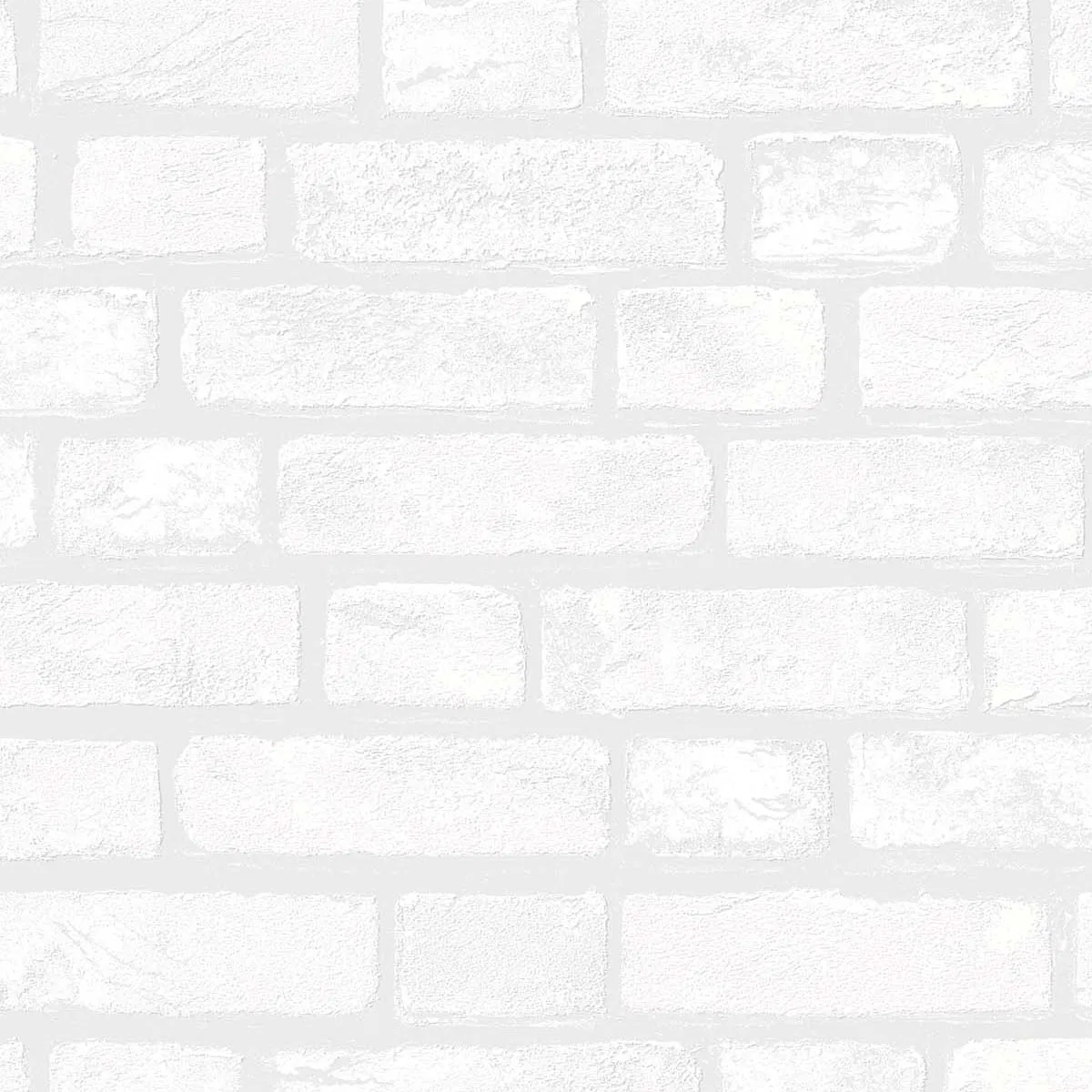 Seabrook Designs Vintage Brick White Paintable Wallpaper