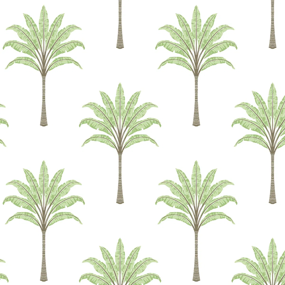 Harry & Grace Peel & Stick Montgomery Palm Green Tea Wallpaper