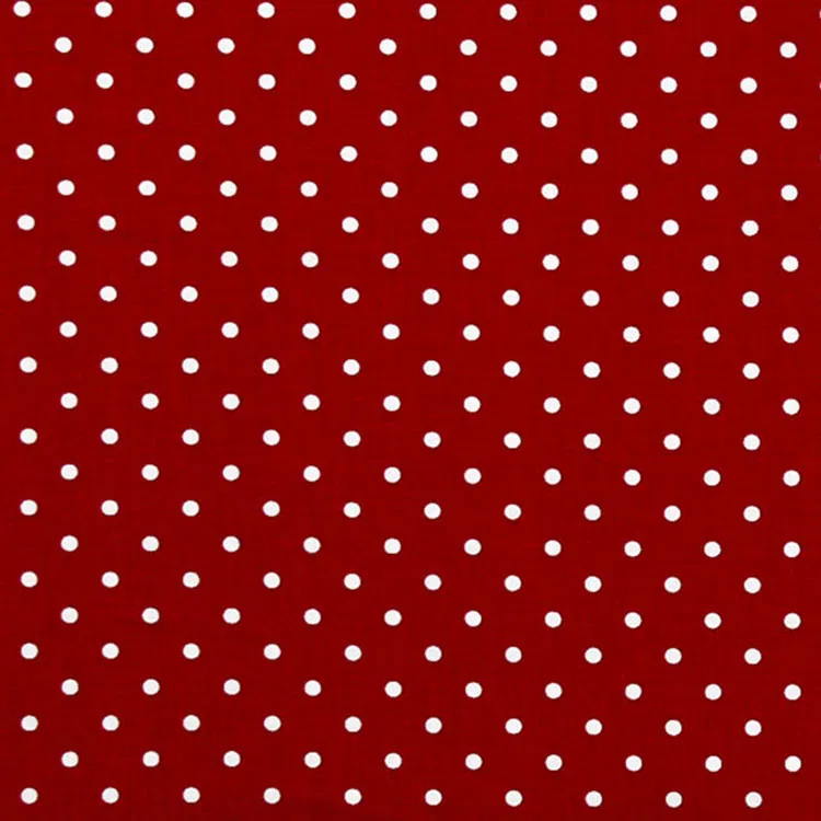 Premier Prints Mini Dot Lipstick/White Canvas Fabric