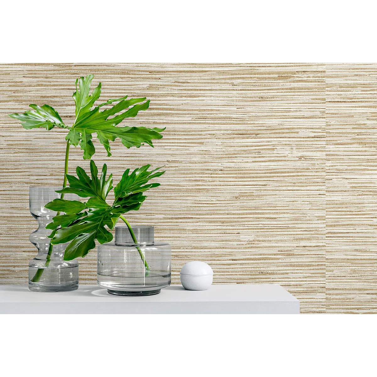 Stacy Garcia Home Peel & Stick Grasscloth Hemp Wallpaper