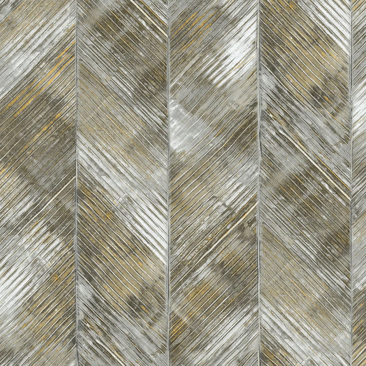 Seabrook Designs Hubble Texture Metallic Silver & Ebony Wallpaper
