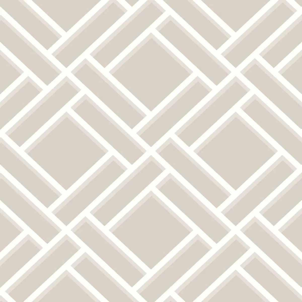 Lillian August Block Trellis Cove Gray & Fog Wallpaper