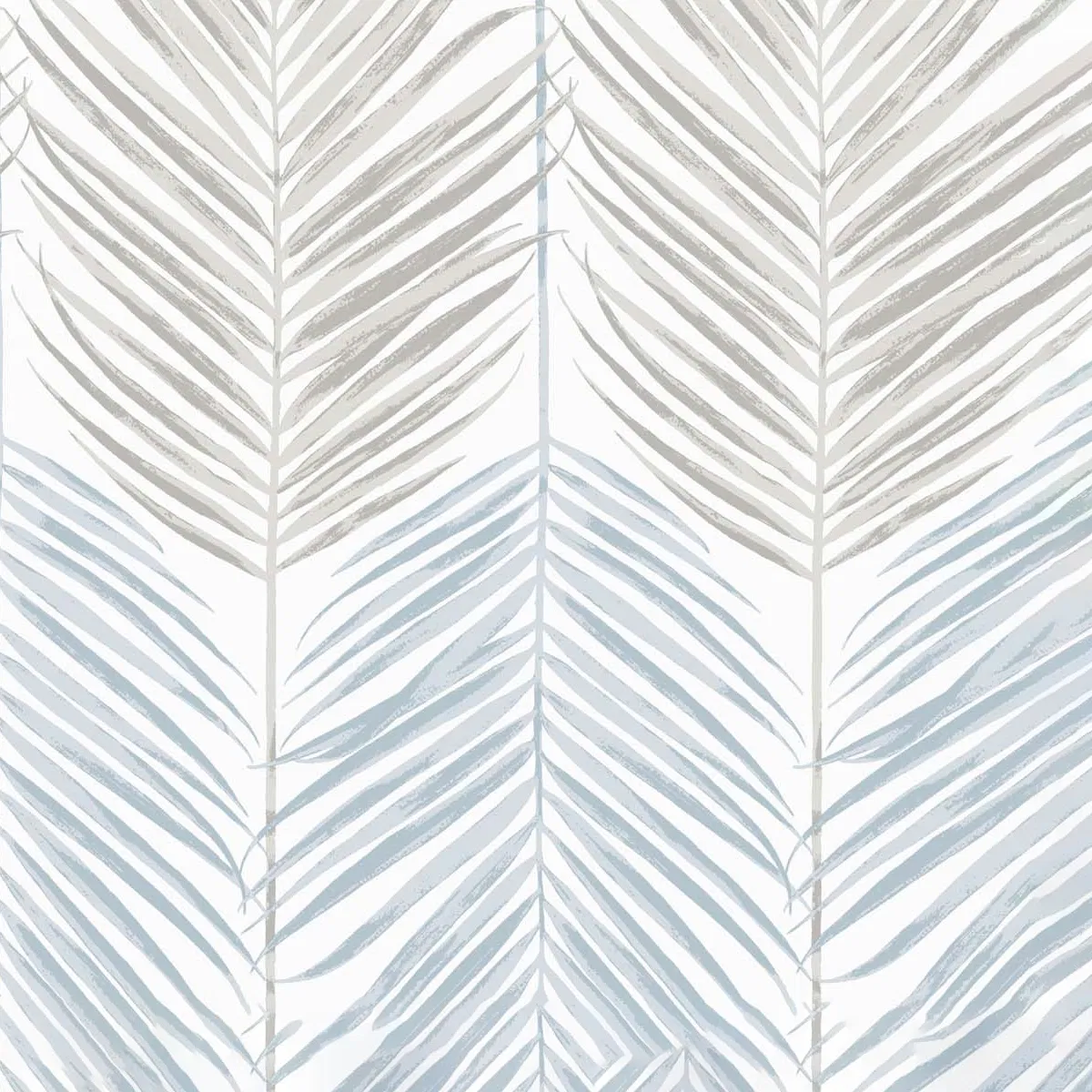 NextWall Peel & Stick Two Toned Palm Blue Mist & Daydream Grey Wallpaper
