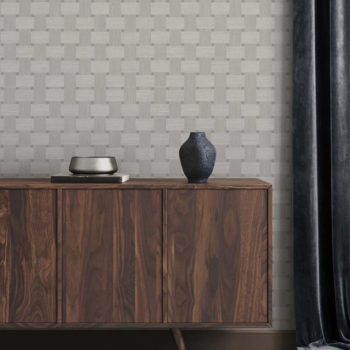 Seabrook Designs Basketweave Mirage Wallpaper