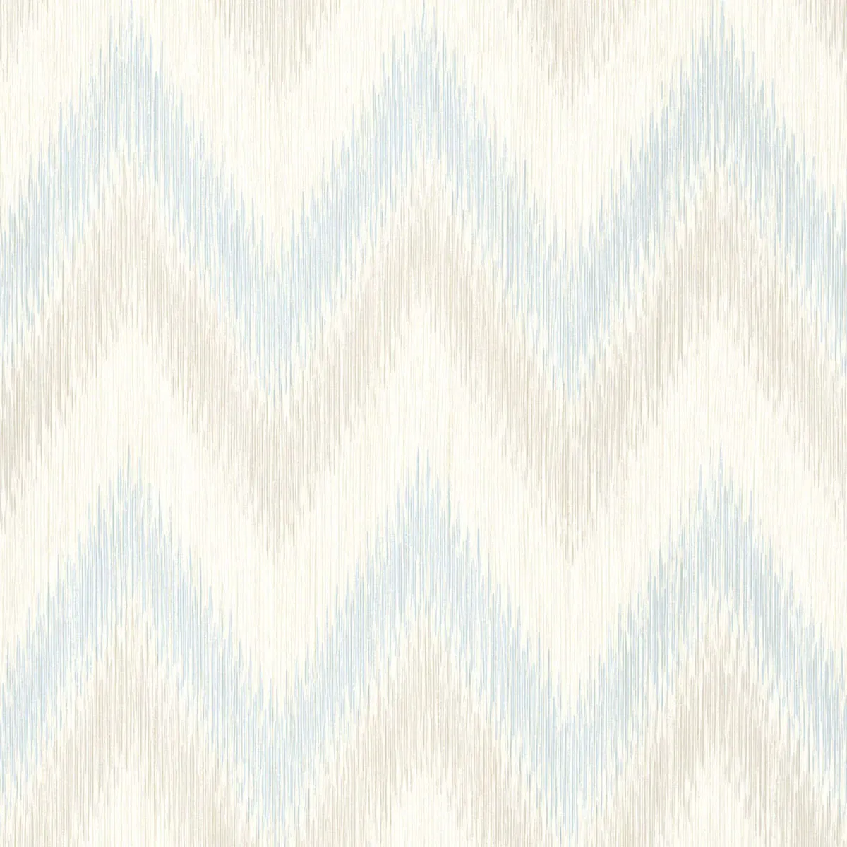 Lillian August Regent Flamestitch Stringcloth Sky Blue & Arrowroot Wallpaper