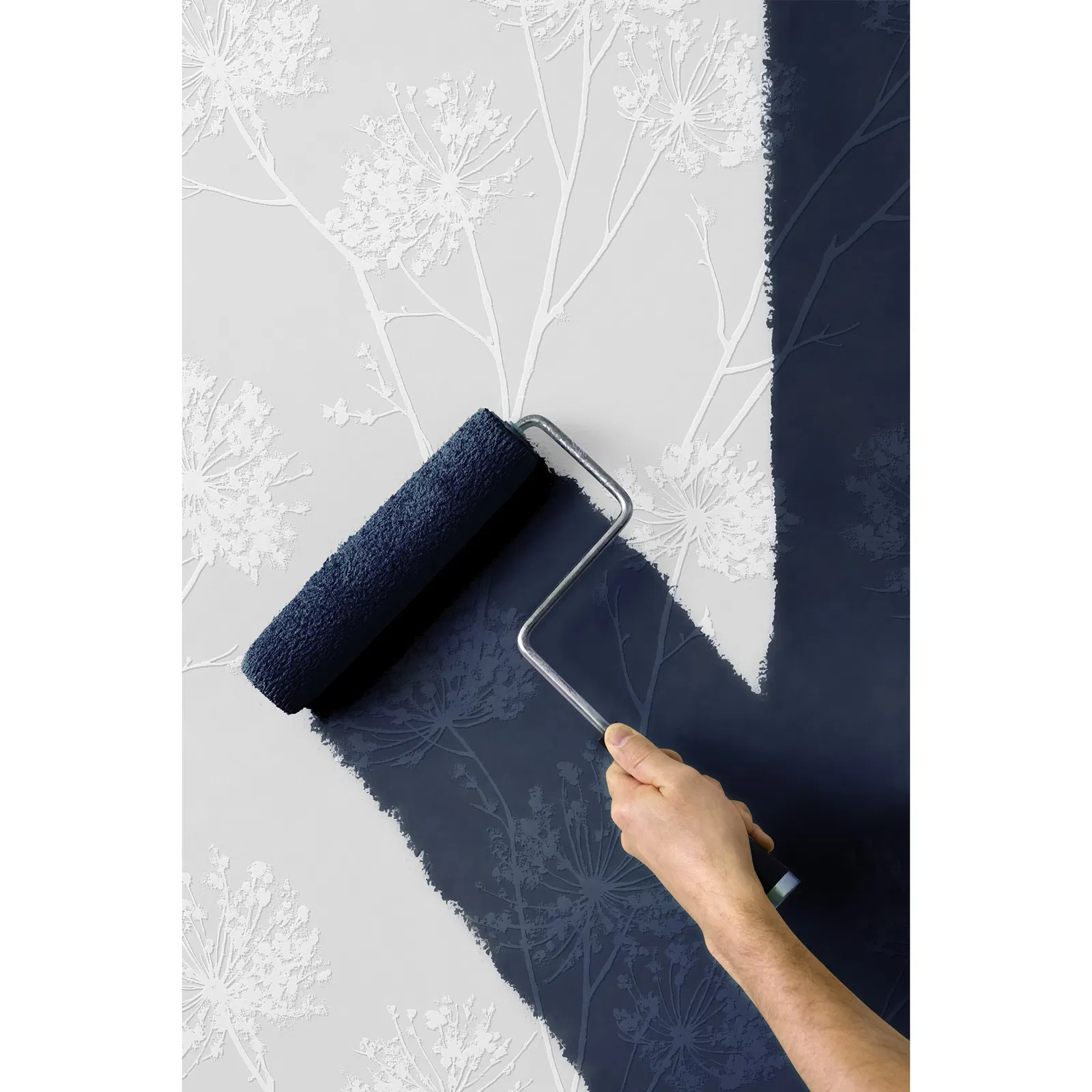 NextWall Peel & Stick Dandelion Fields Off-White Paintable Wallpaper