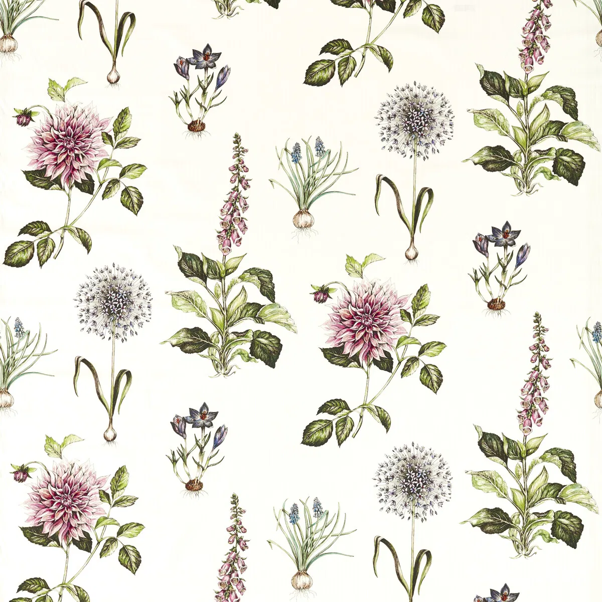 Clarke & Clarke Roseraie Summer Fabric