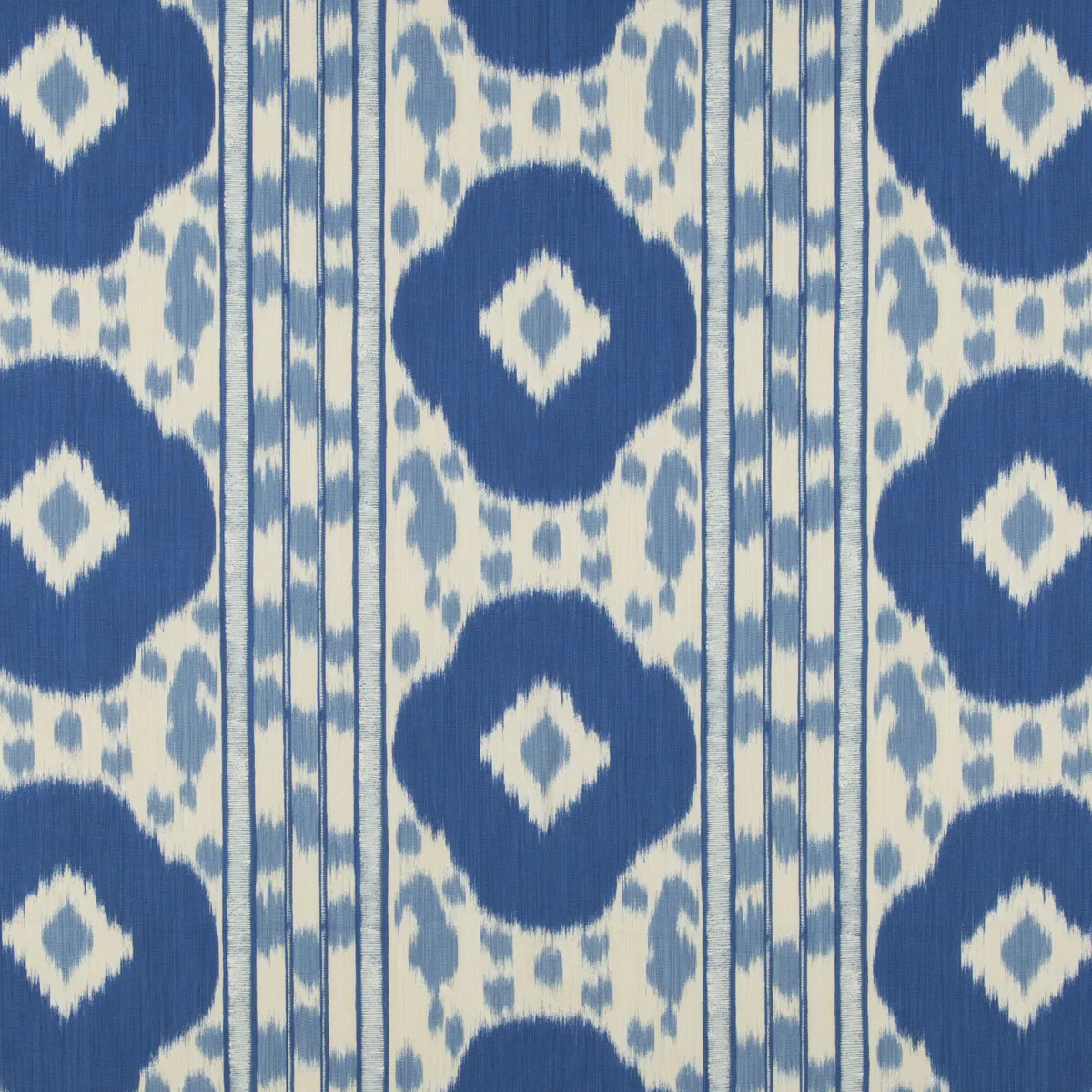 Brunschwig & Fils Varkala Print Navy/Sky Fabric