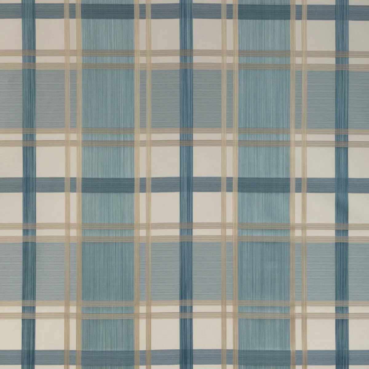 Lee Jofa Davies Plaid Sky/Sand Fabric