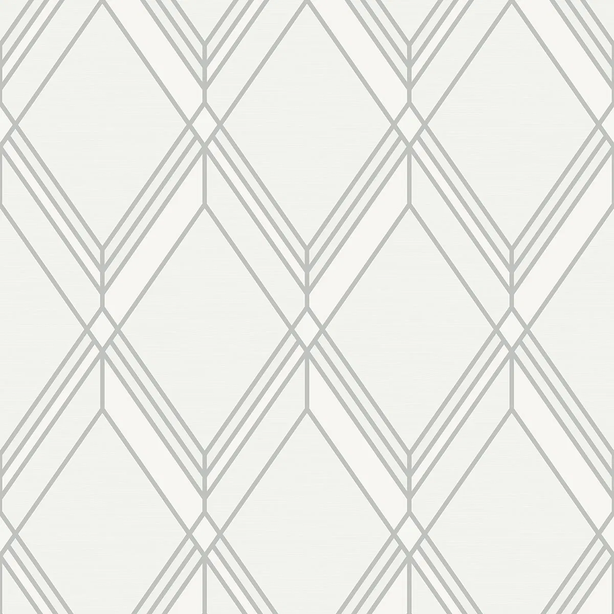 Collins & Company Brooklyn Diamond Metallic Silver Wallpaper