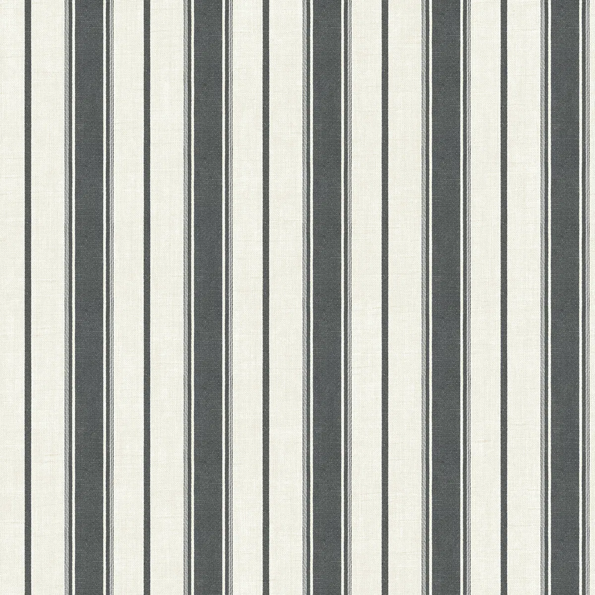 Seabrook Designs Eliott Linen Stripe Poppy Seed Wallpaper