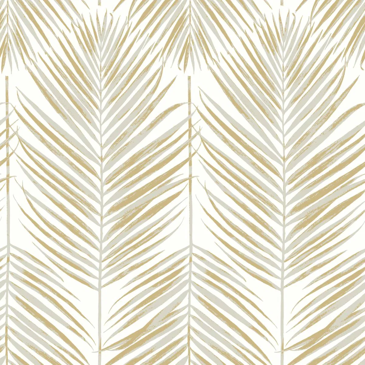 Seabrook Designs Marina Palm Silver & Gold Wallpaper
