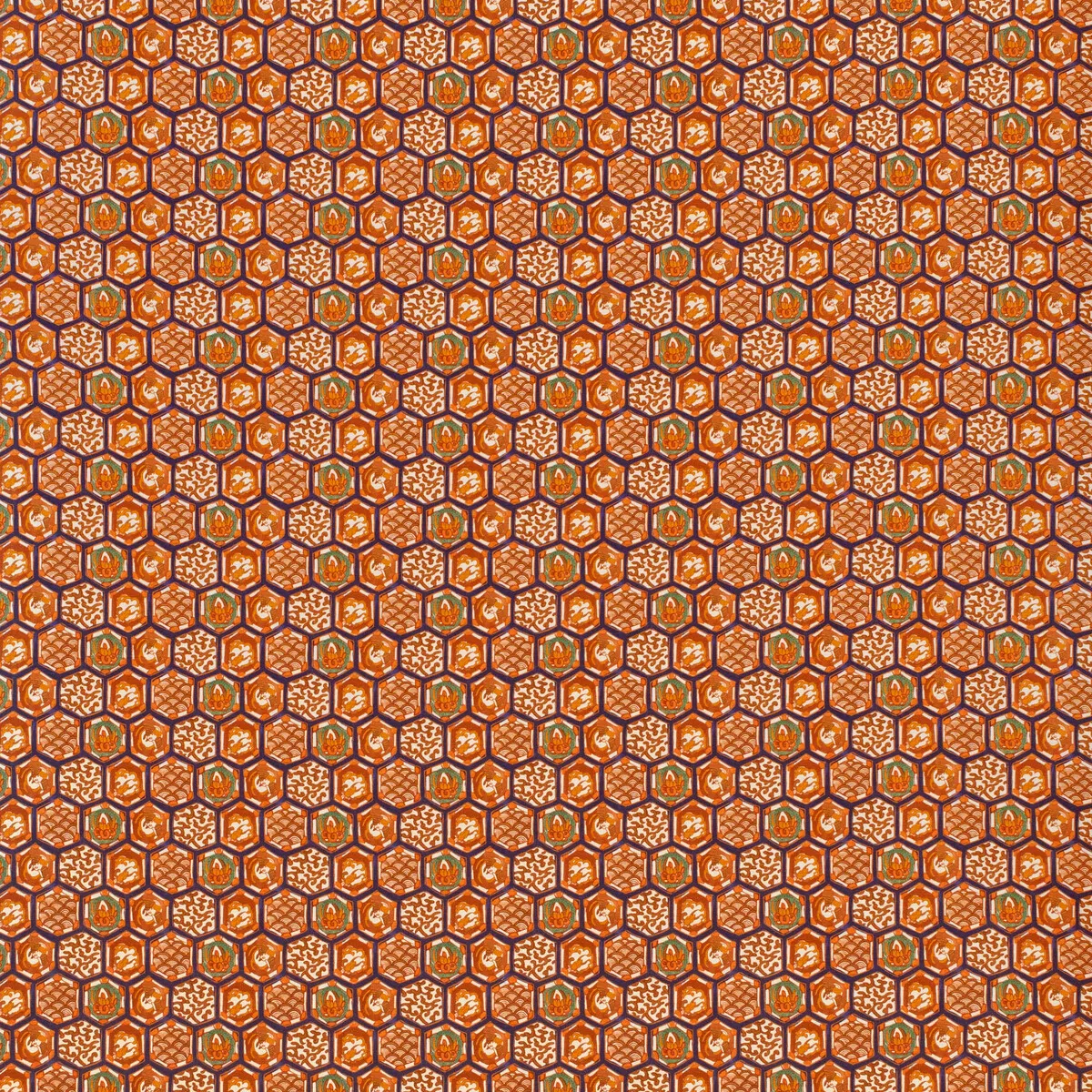 Lee Jofa Imari II Orange Fabric