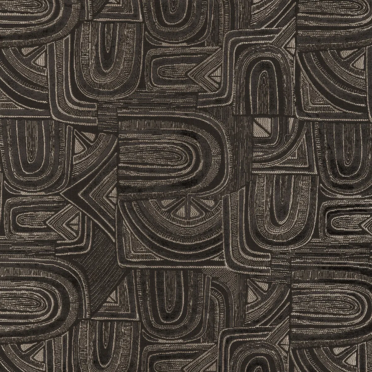 Brunschwig & Fils Timbre Velvet Ebony Fabric