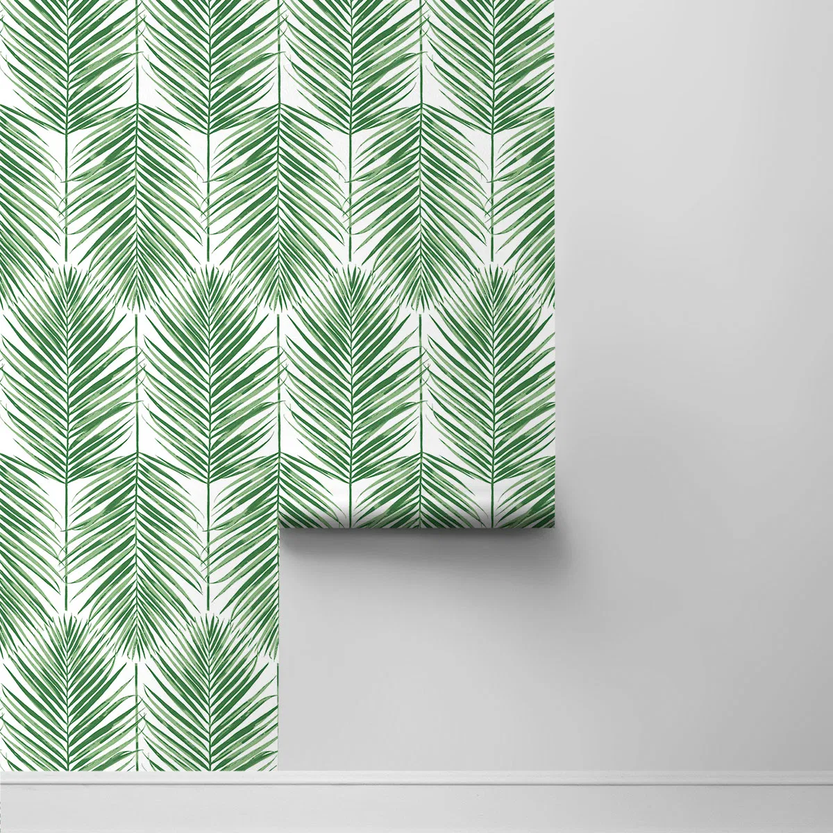 Seabrook Designs Paradise Palm Greenery Prepasted Wallpaper