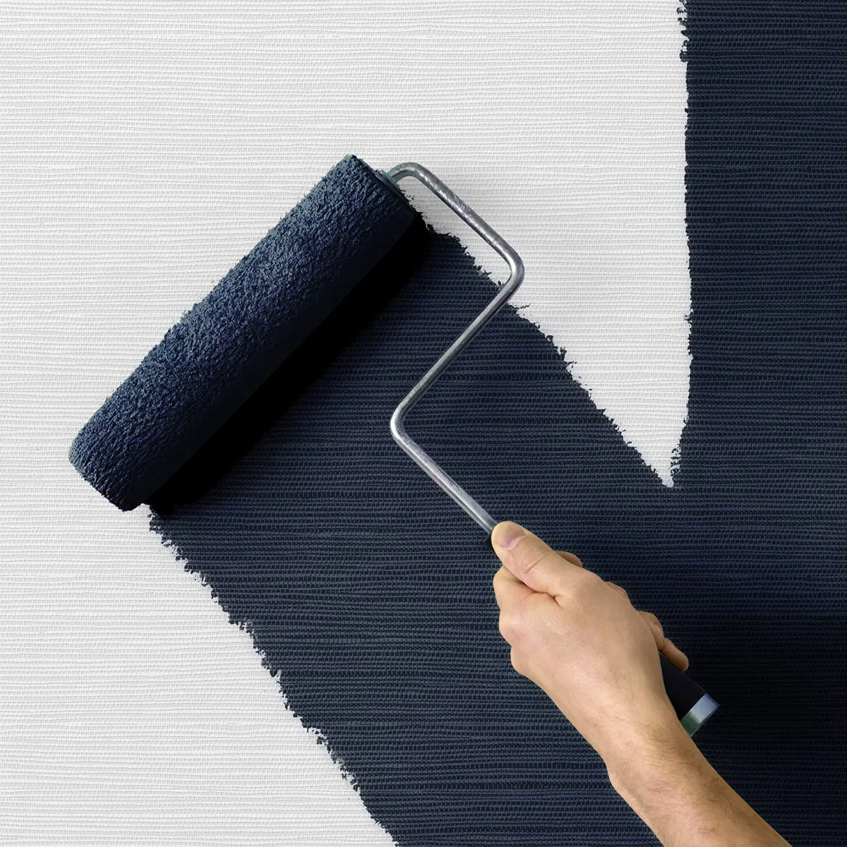 Seabrook Designs Faux Grasscloth White Paintable Wallpaper