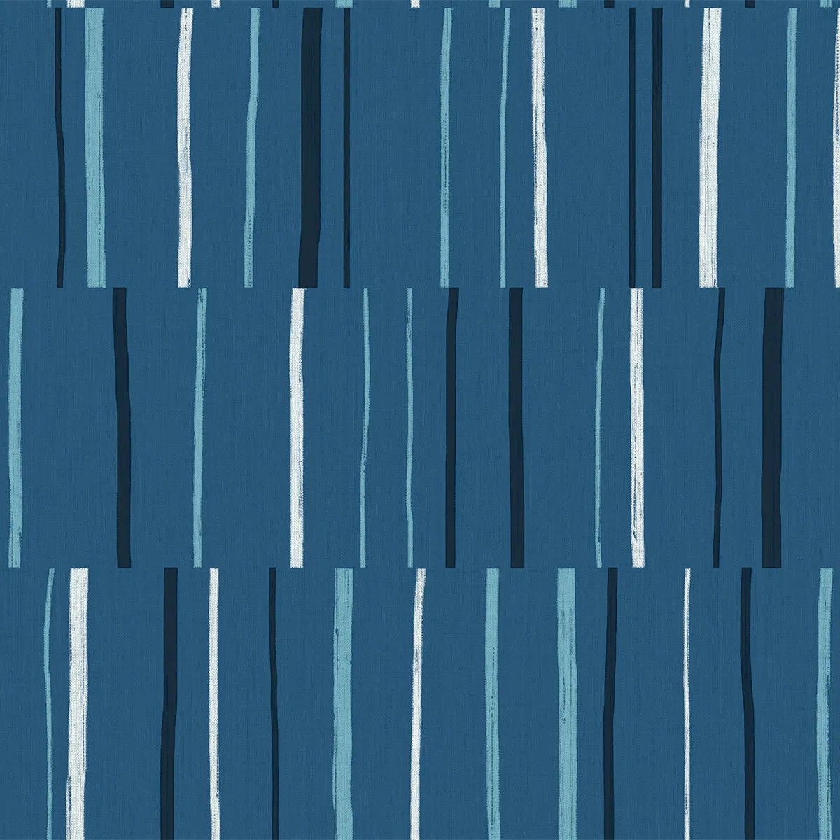 Seabrook Designs Block Lines Blueberry/Midnight/Blue Skies Wallpaper