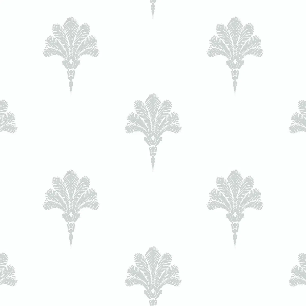 Seabrook Designs Summer Fan Daydream Gray Wallpaper