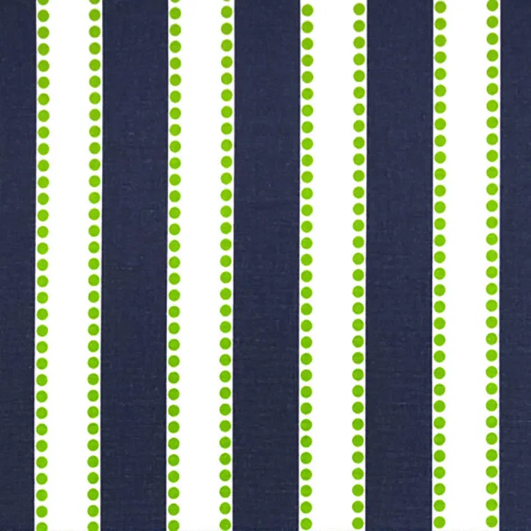 Premier Prints Lulu Blue/Chartreuse Canvas Fabric