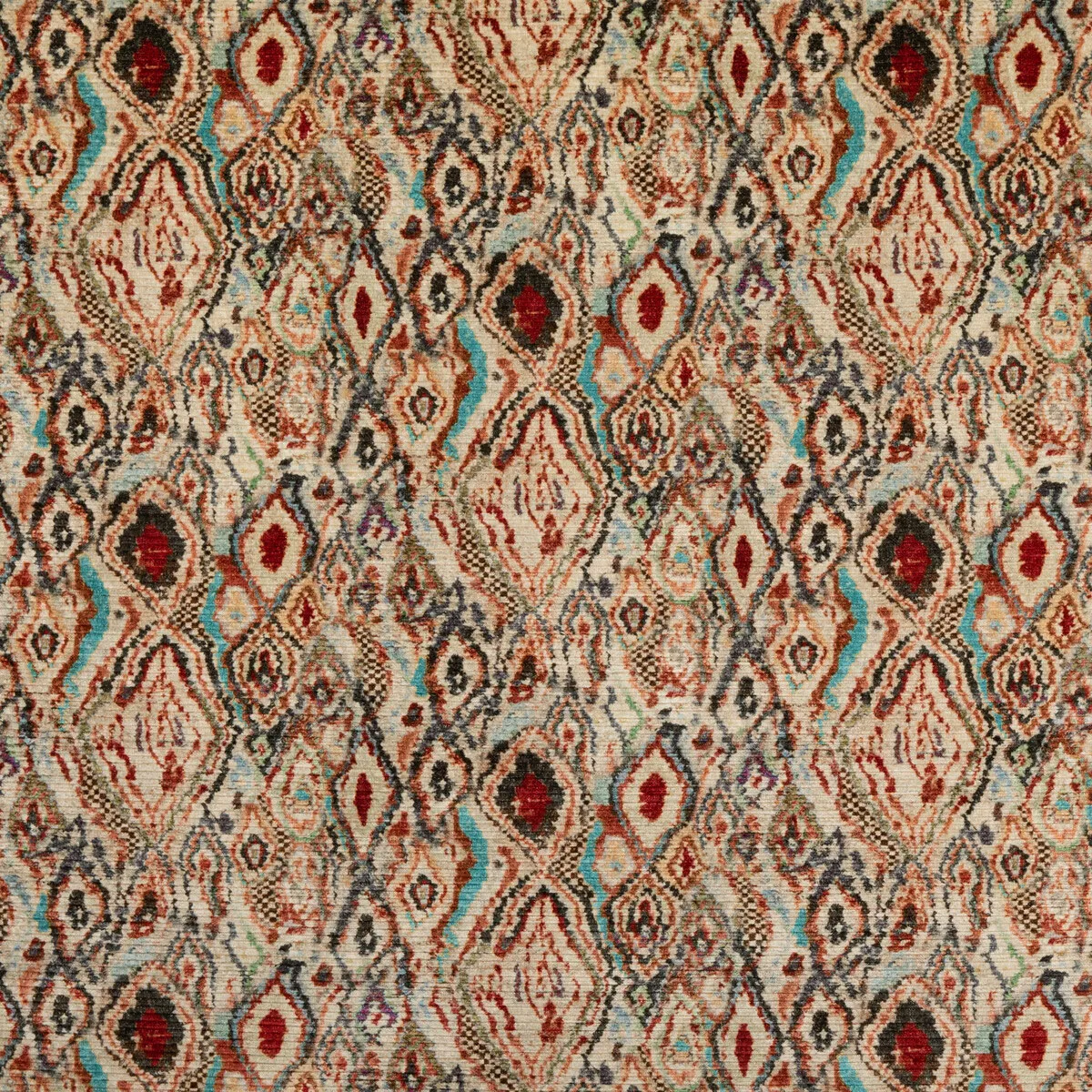 Mulberry Paint Box Teal/Spice Fabric