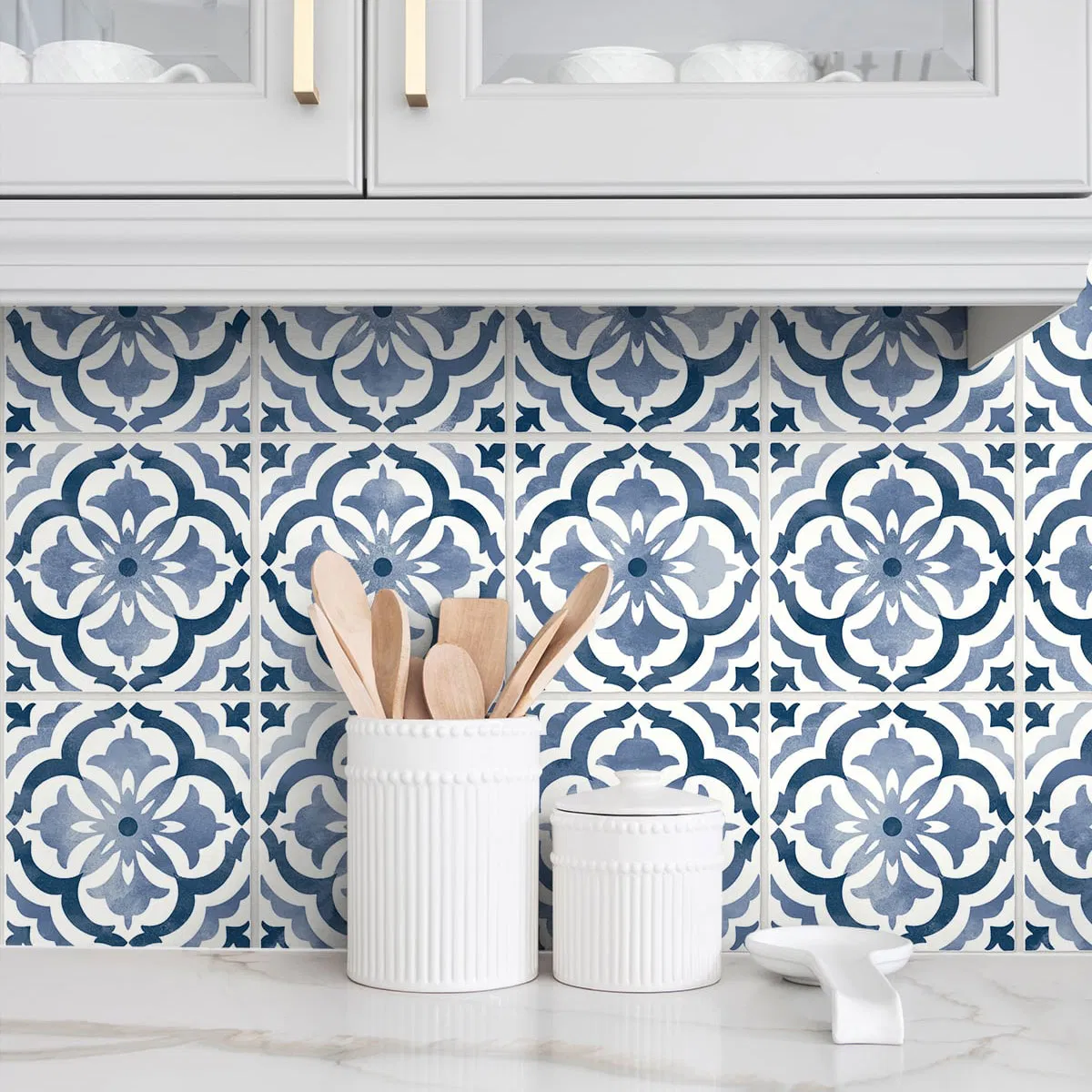 Daisy Bennett Sorento Tile Navy Peel & Stick Wallpaper