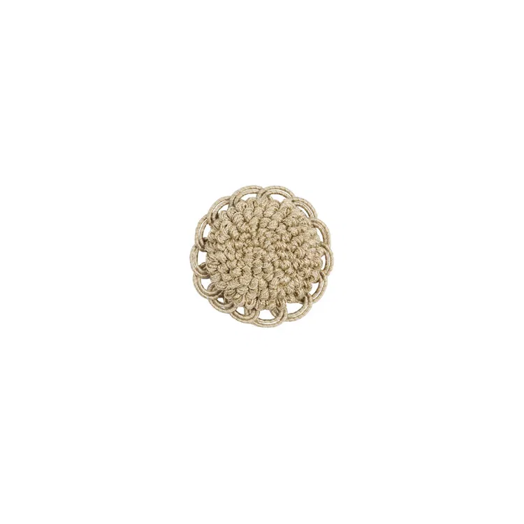 Brunschwig & Fils Coeur Rosette Hemp Button/Frogs/Rosettes Trim