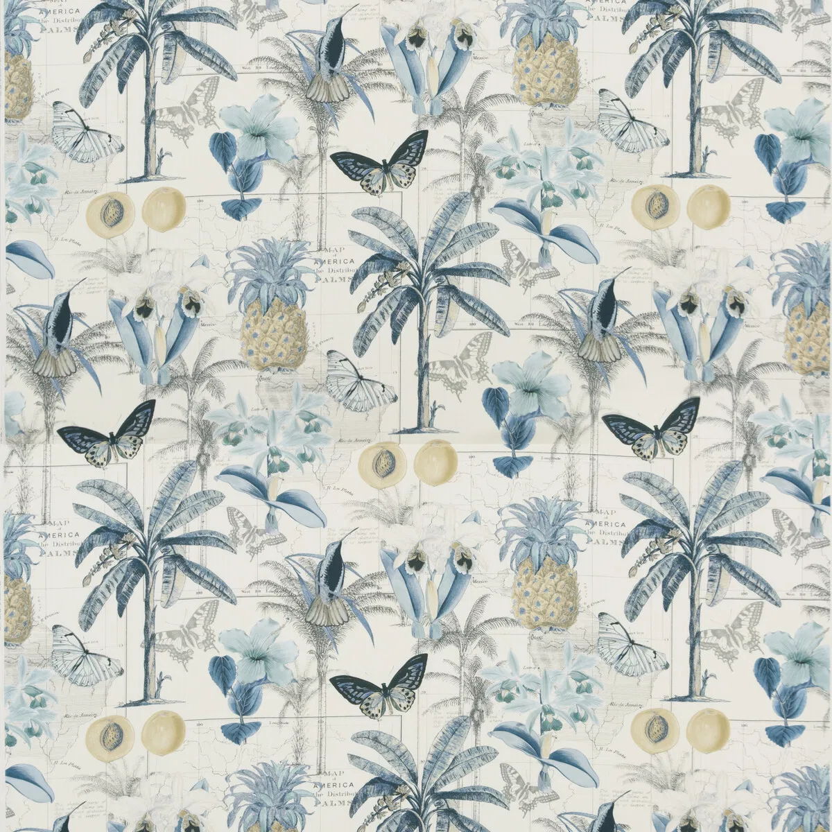 Baker Lifestyle Orinoco Blue Fabric
