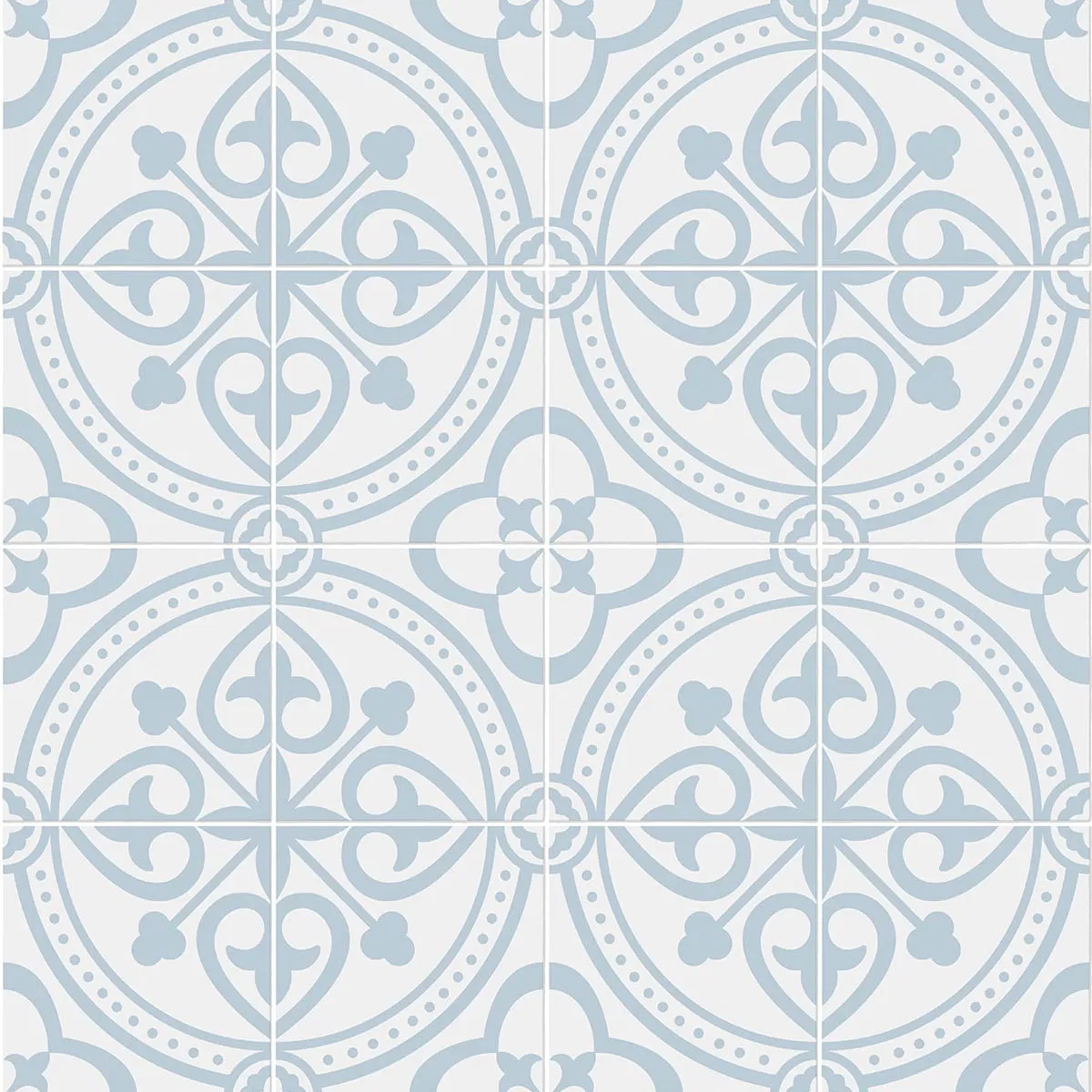 Lillian August Peel & Stick Villa Mar Tile Hampton Blue Wallpaper