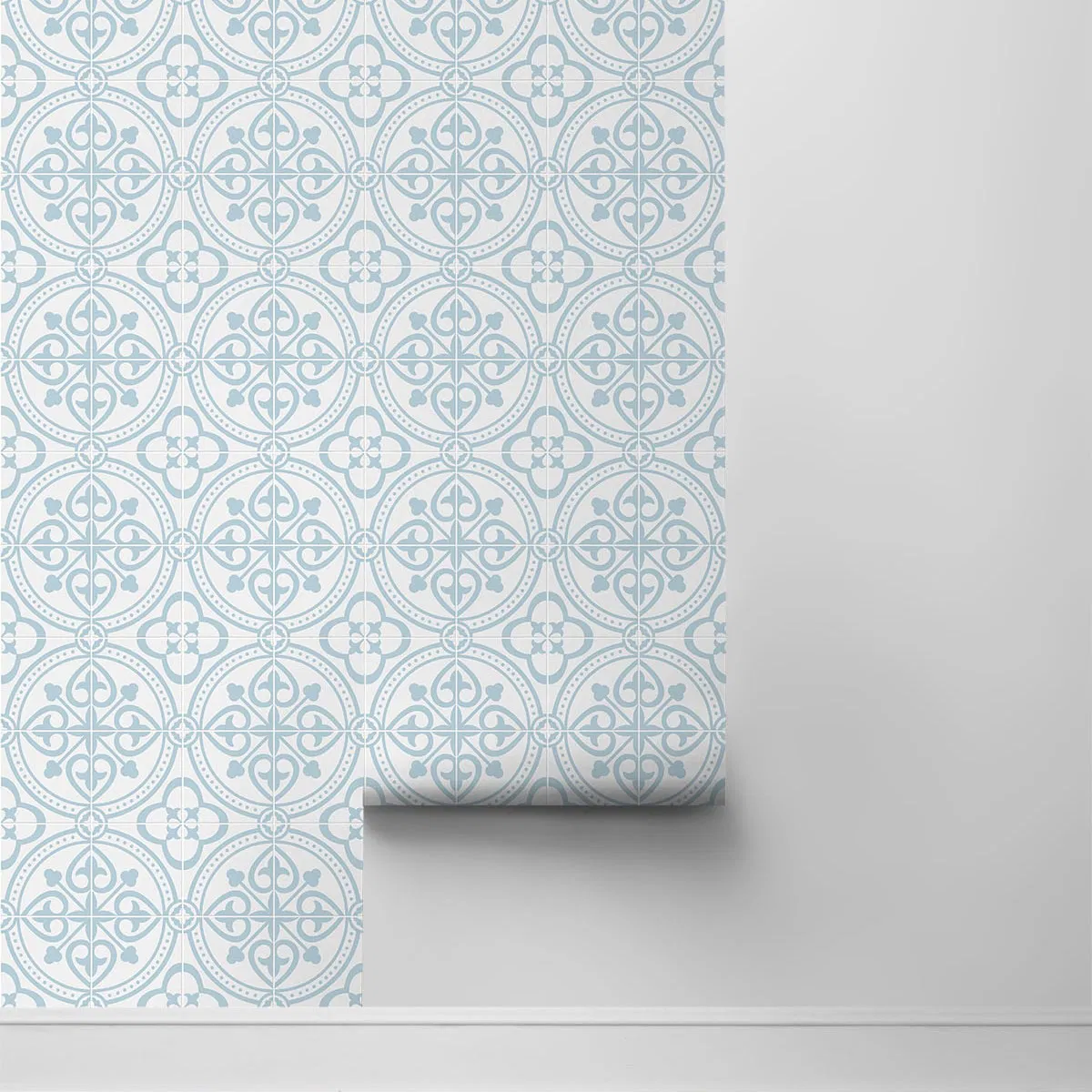 Lillian August Peel & Stick Villa Mar Tile Hampton Blue Wallpaper