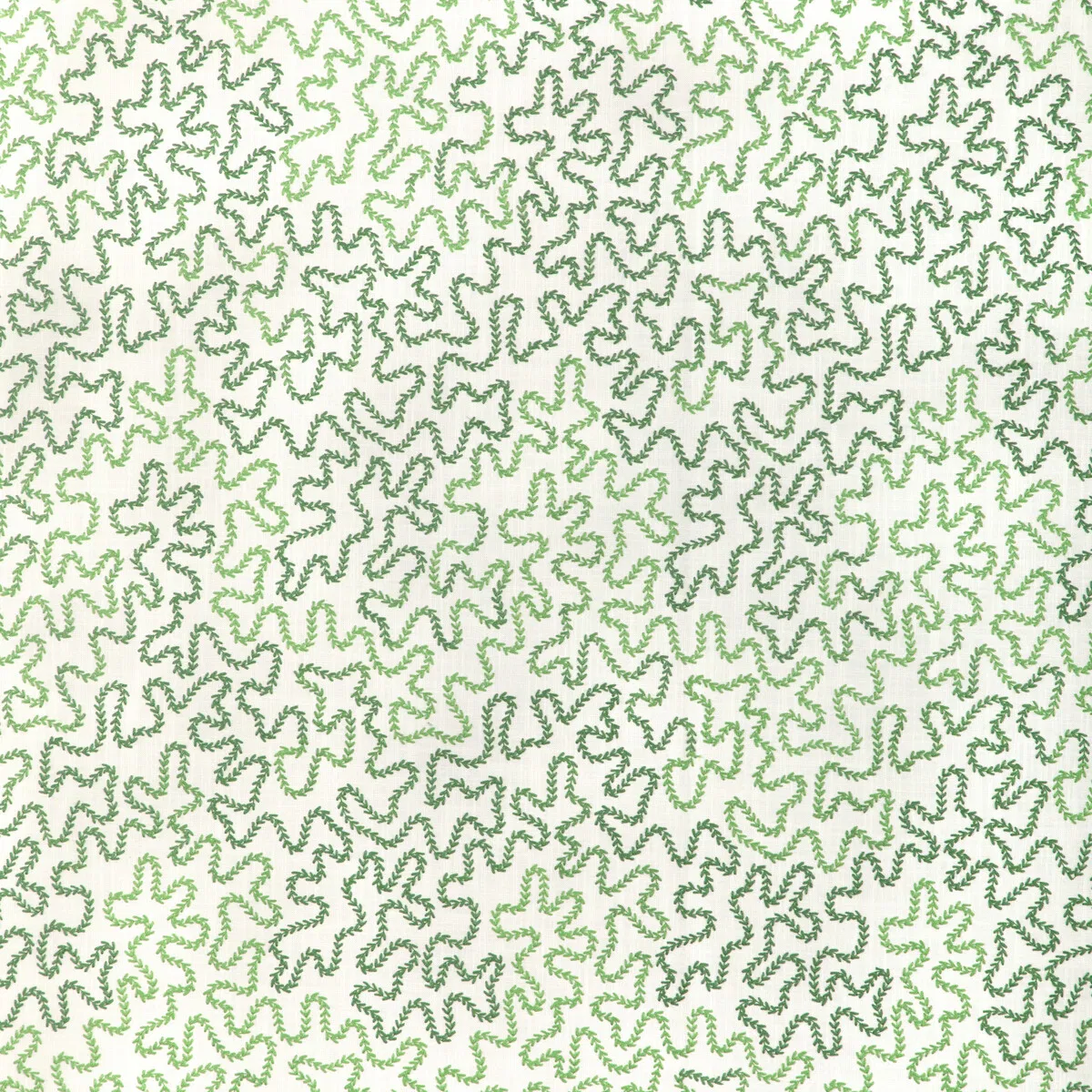 Brunschwig & Fils Bramble Embroidery Leaf Fabric