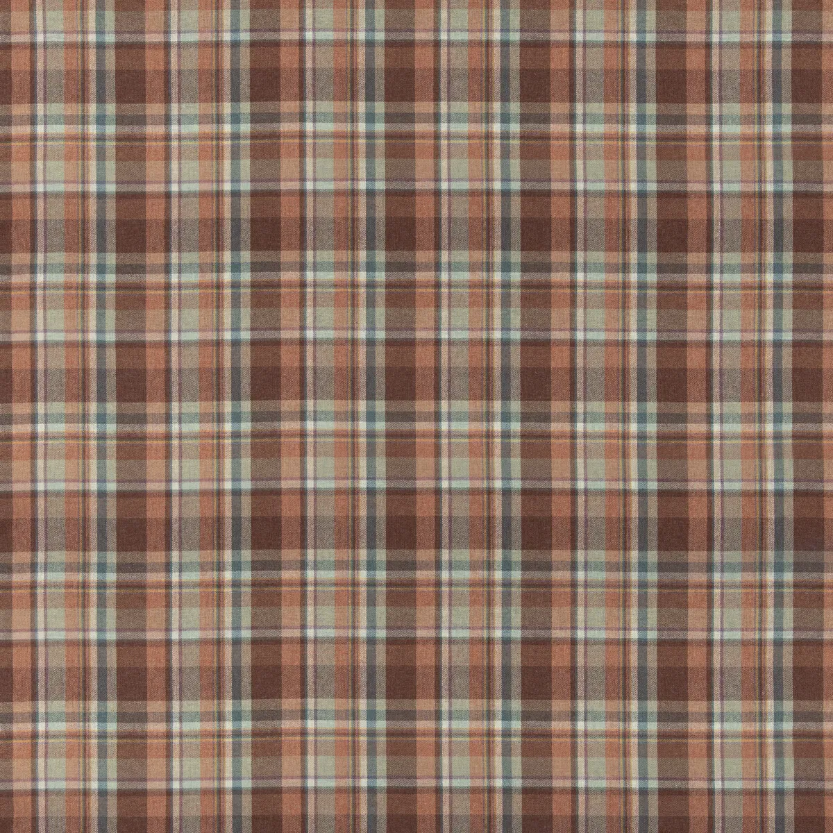 Mulberry Lindisfarne Plaid Russet/Aqua Fabric