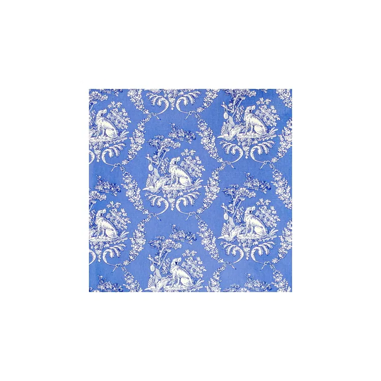 Brunschwig & Fils The Hunting Toile Blue Fabric