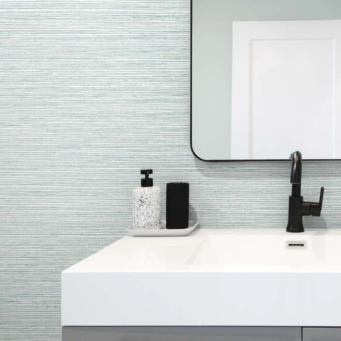 DuPontâ¢ TedlarÂ® Edmond Faux Sisal Ripple Wallpaper