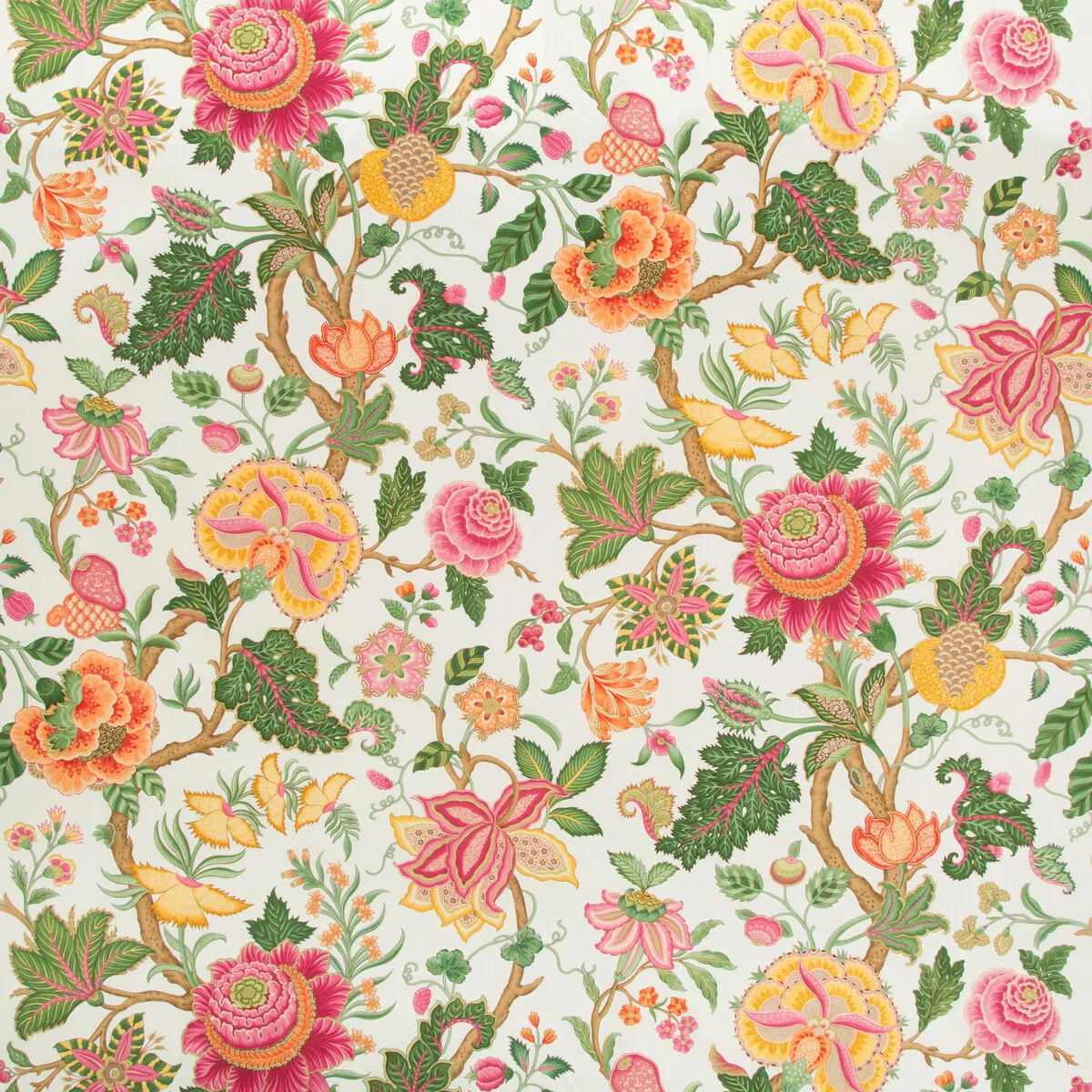 Brunschwig & Fils Nizam Cotton Print Jewel Fabric