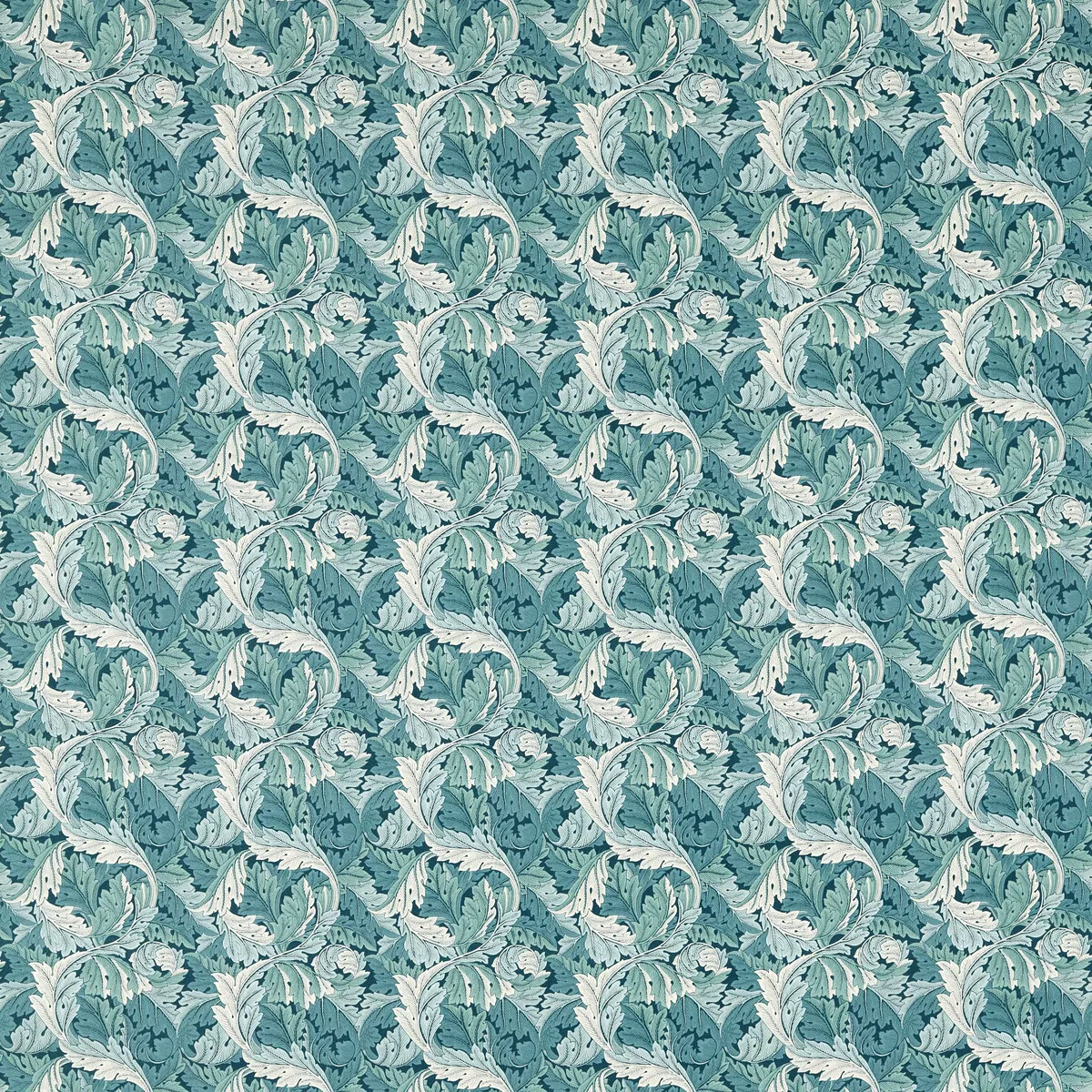 Clarke & Clarke Acanthus Teal Fabric