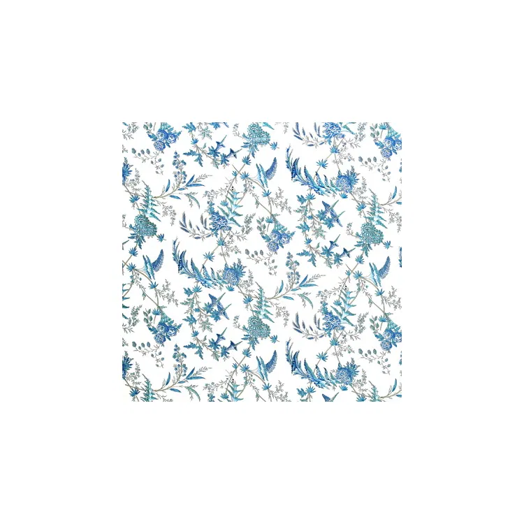 Brunschwig & Fils Edith S Reverie Cotton Print Camaieu Blue Fabric