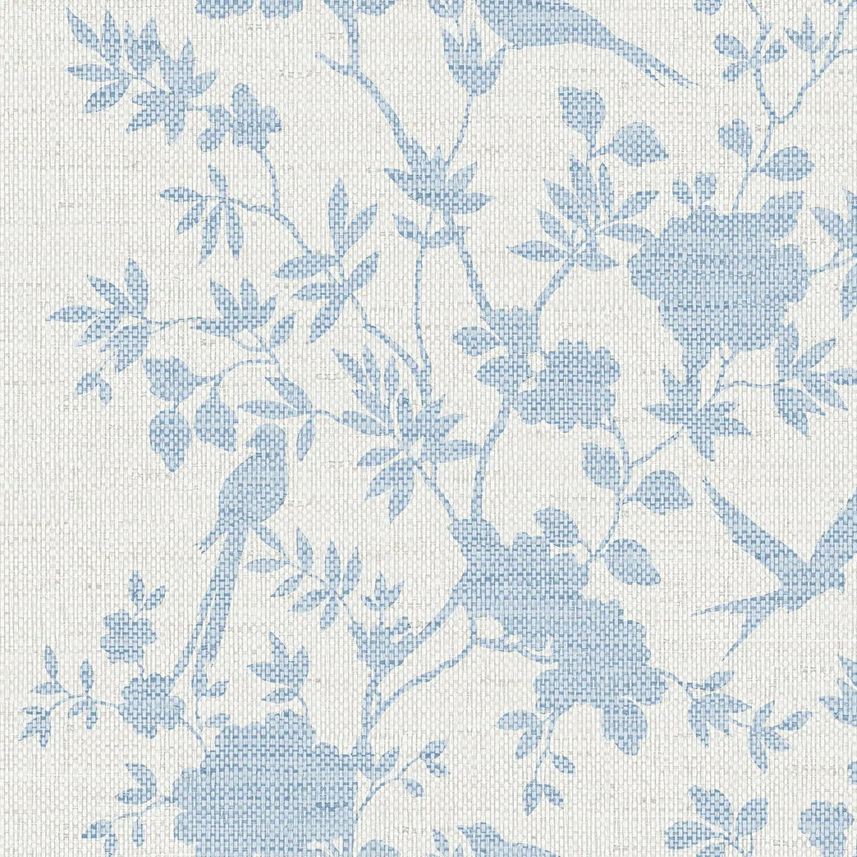 Lillian August Aloha Bird Trail Maya Blue Wallpaper