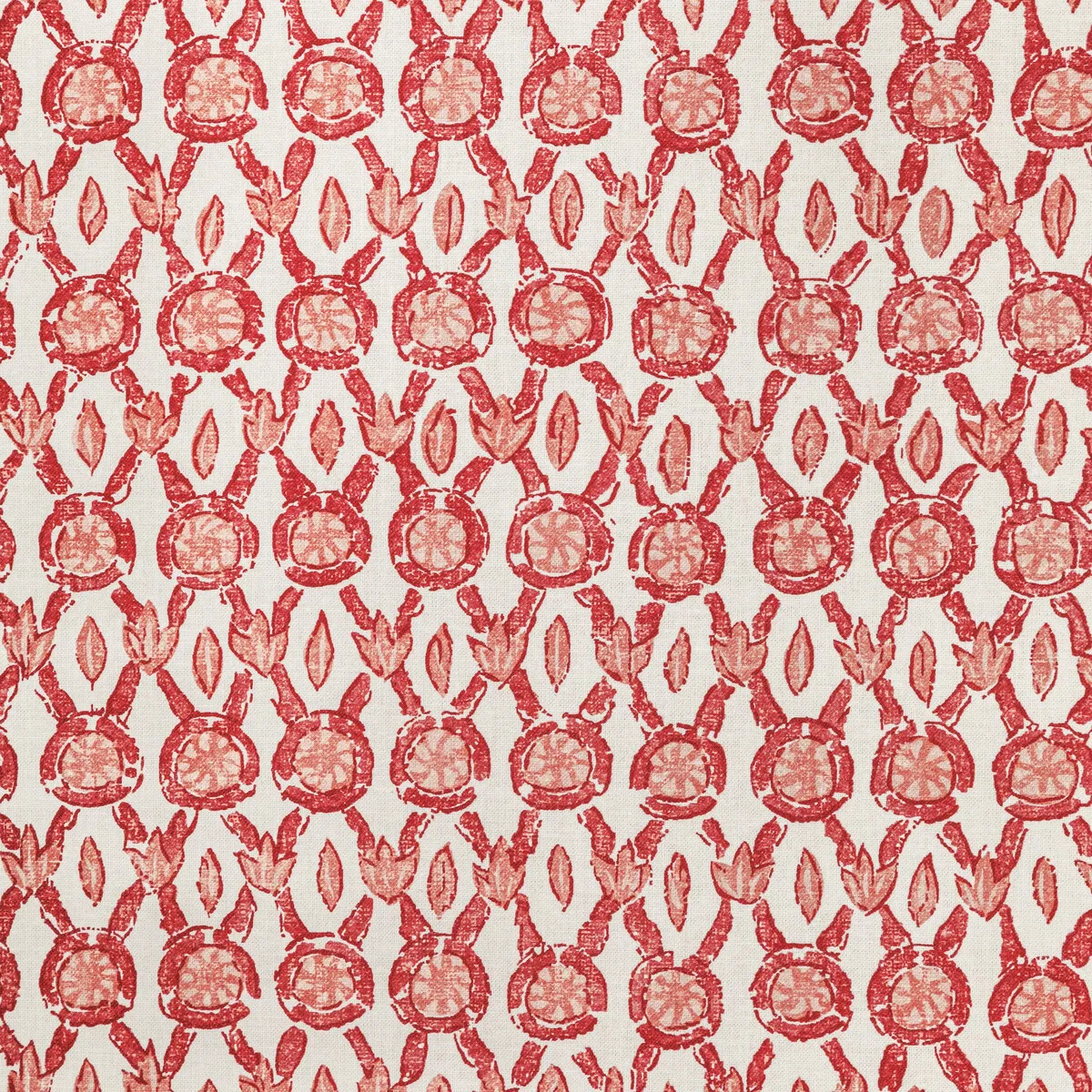 Brunschwig & Fils Galon Print Coral Fabric