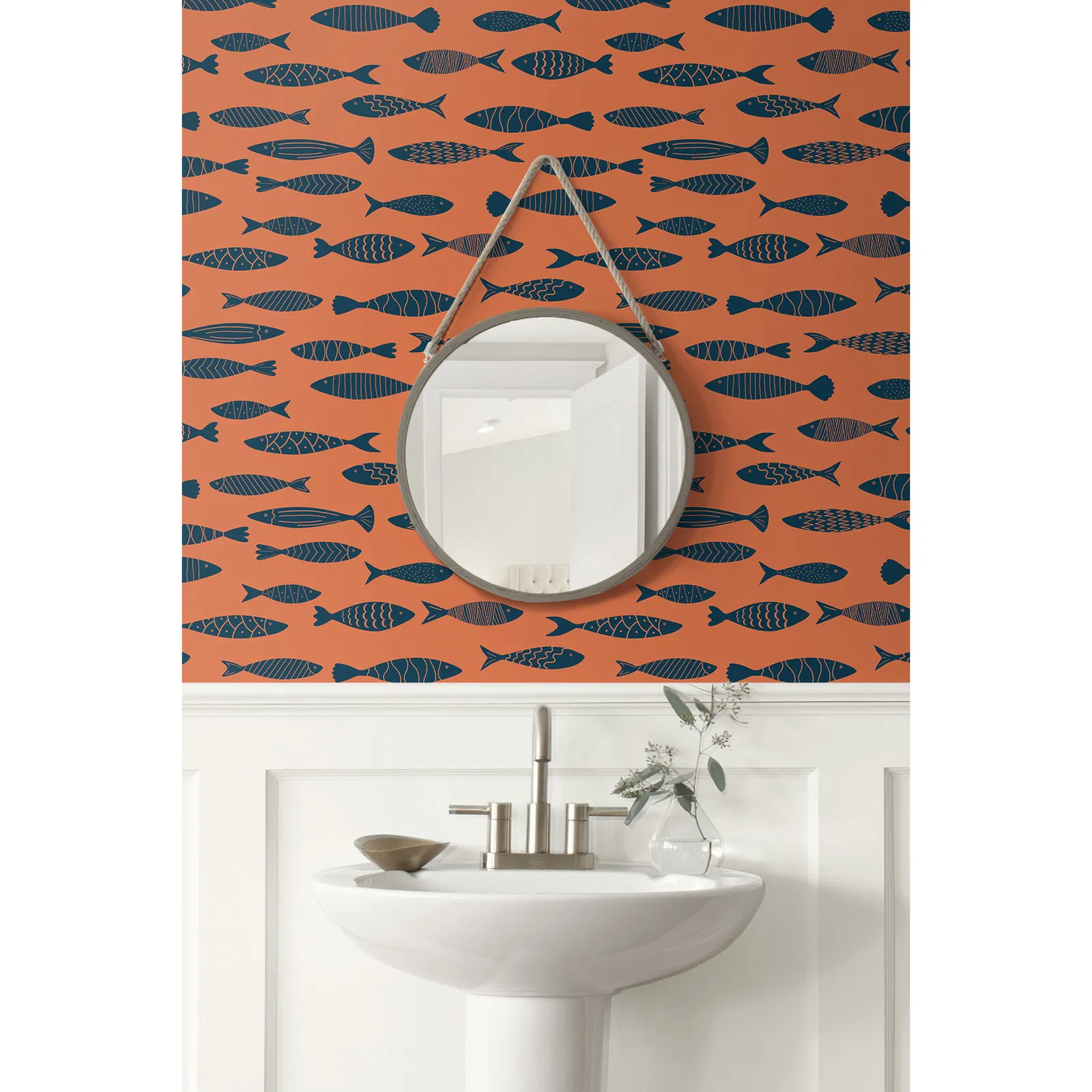 Seabrook Designs Bay Fish Coral Reef Wallpaper