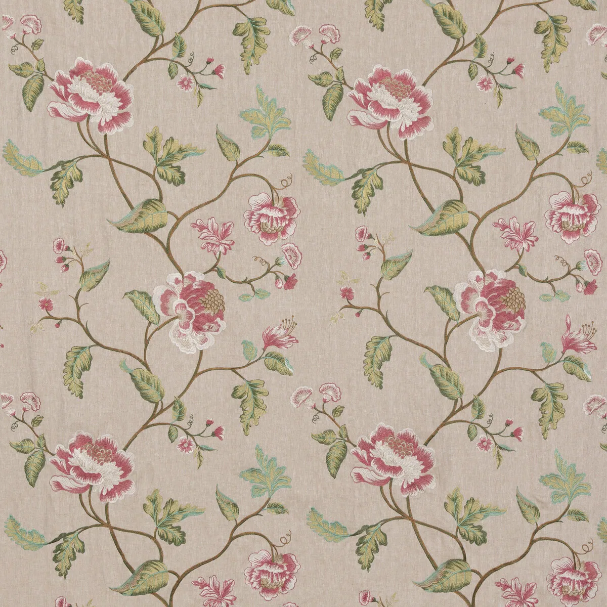 GP & J Baker Lavenham Rose Fabric