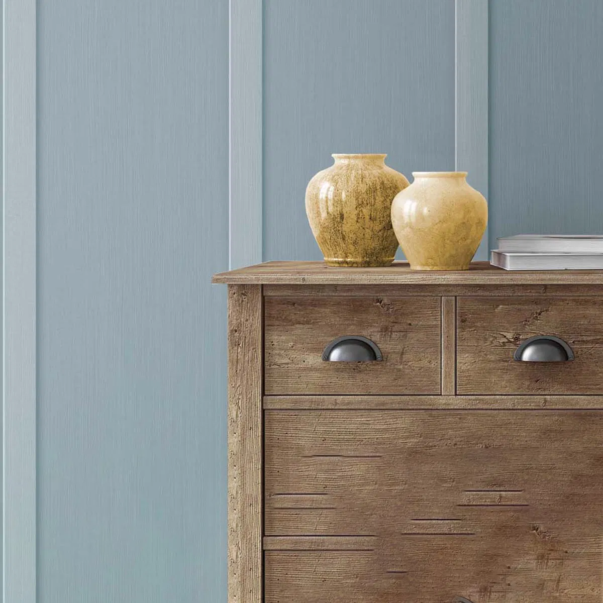 NextWall Peel & Stick Faux Board & Batten Blue Stream Wallpaper