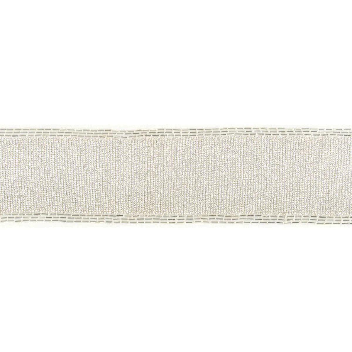 Kravet Luxe Bead Tape Silver Band Trim