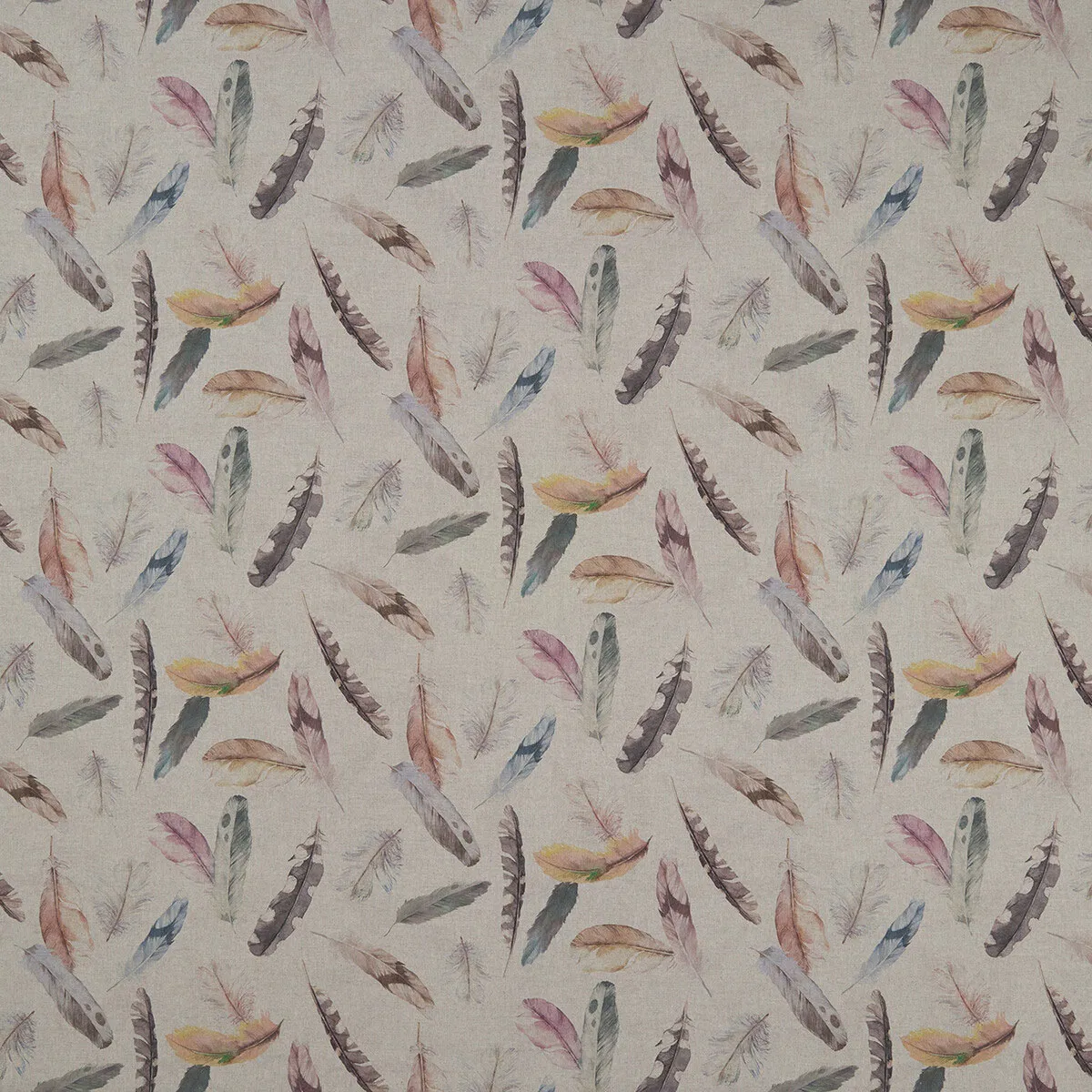 Clarke & Clarke Feather Nica Cream Fabric