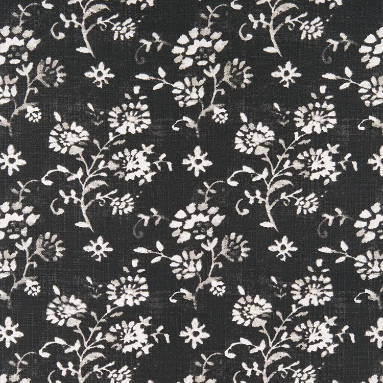Premier Prints Outdoor Lenore Matte Black Luxe Polyester Fabric