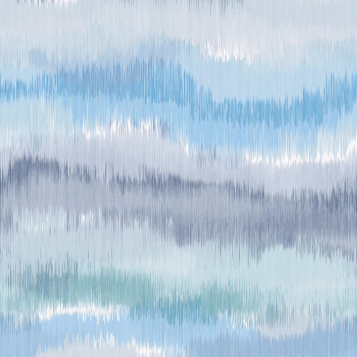 Lillian August Peel & Stick Ikat Waves Lakeside Wallpaper