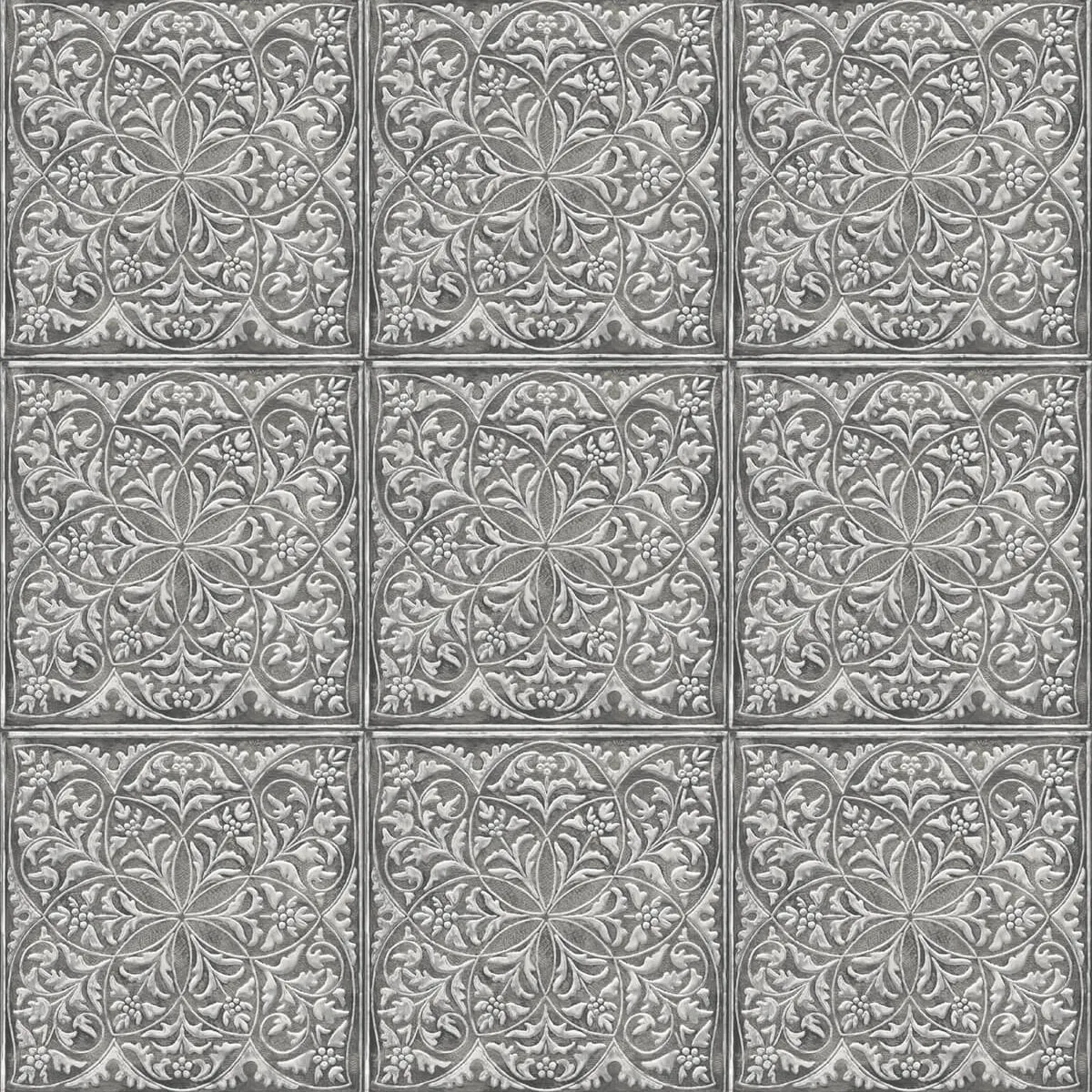 5608-nextwall-peel-stick-faux-embossed-tile-metallic-silver-charcoal-wallpaper-1.webp