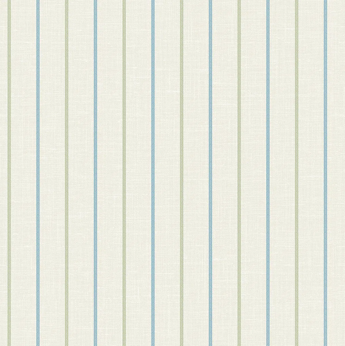 Seabrook Designs Andree Stripe French Blue & Pomme Wallpaper