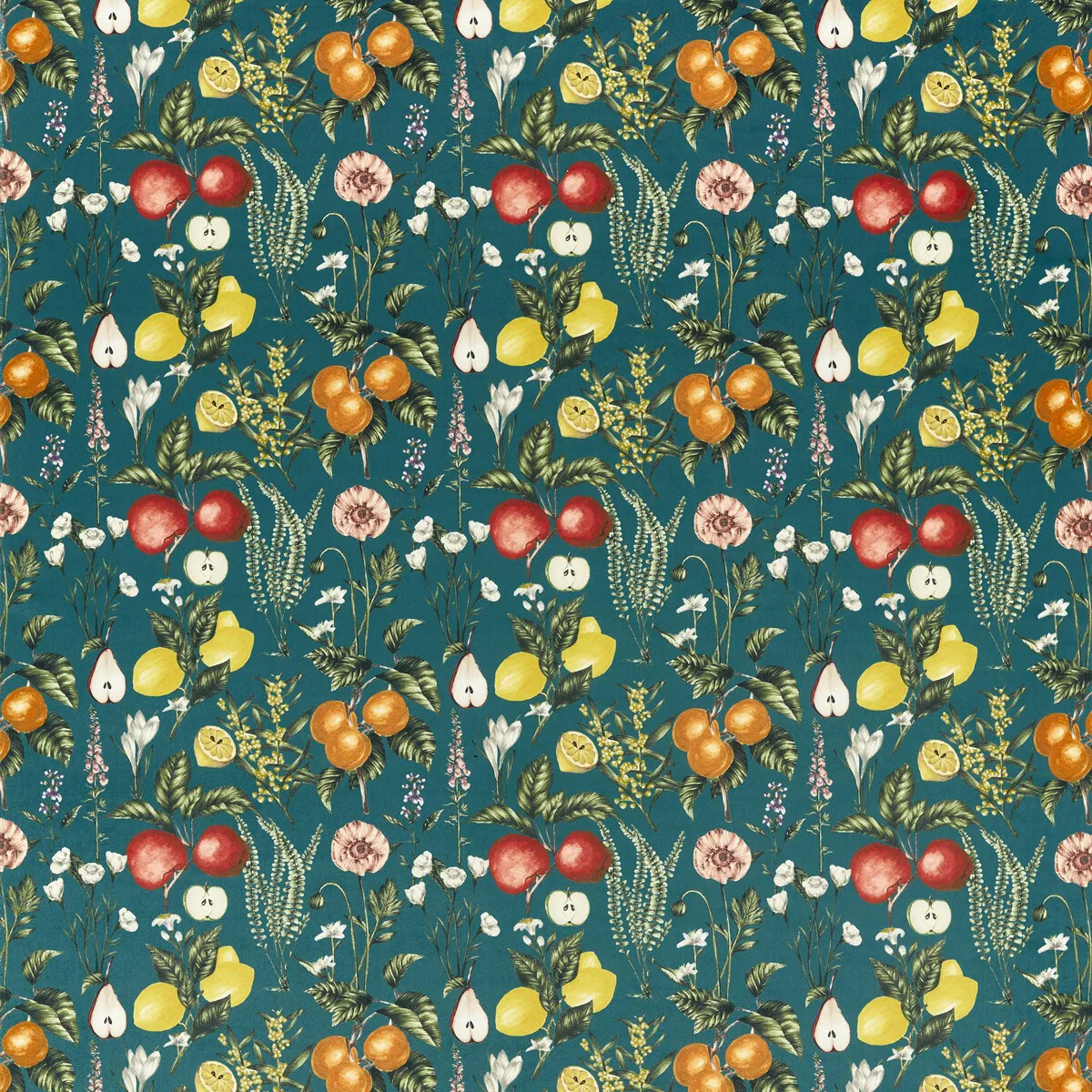Clarke & Clarke Sorento Teal Velvet Fabric