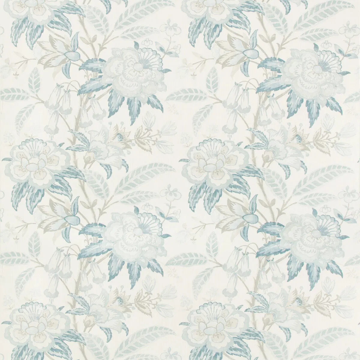 Lee Jofa Davenport Print Frost Blue Fabric