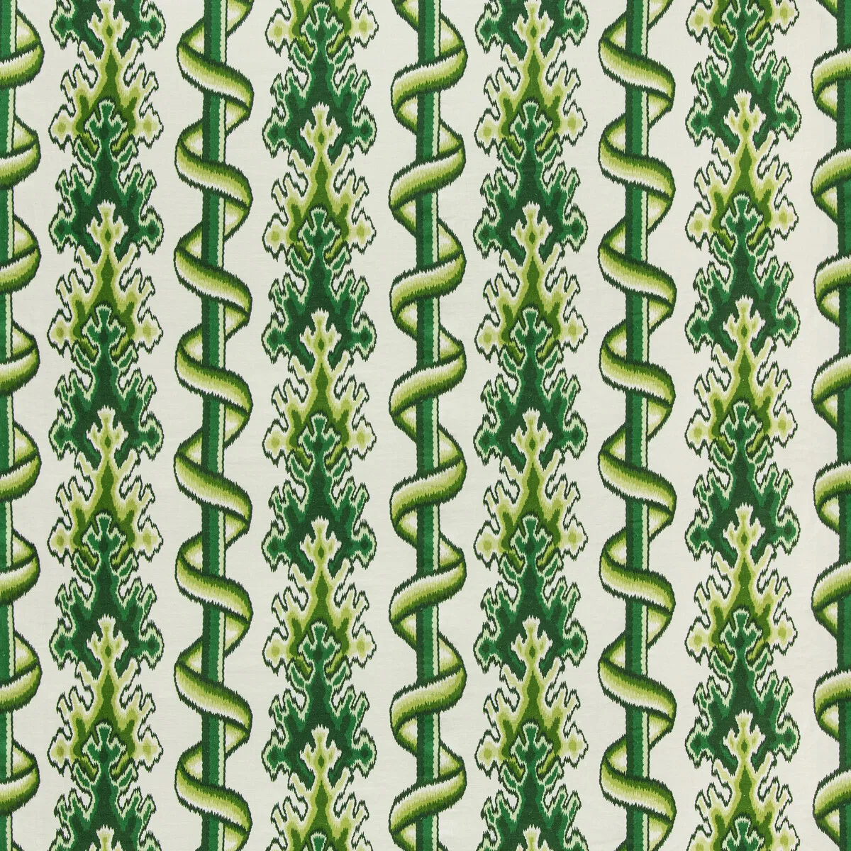 Brunschwig & Fils Montguyon Print Leaf/Aloe Fabric